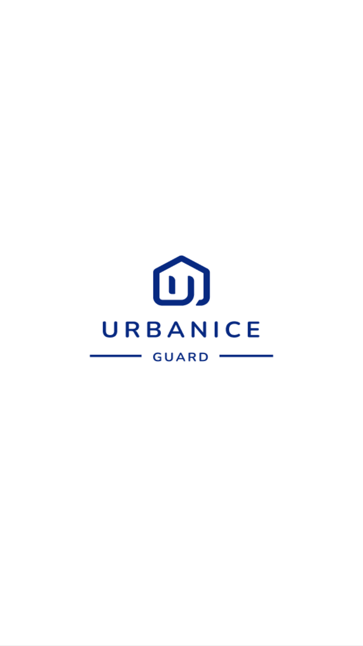 Urbanice Guard app screen 1